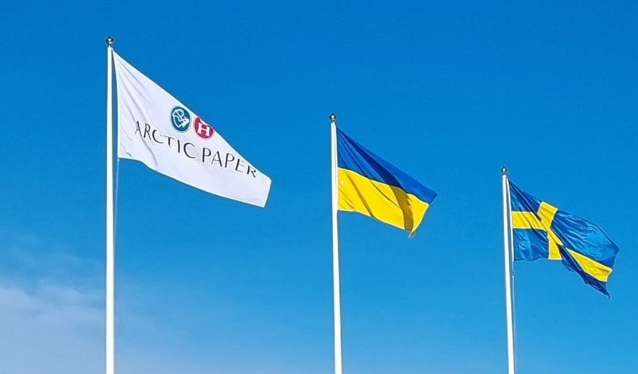 Arctic Paper donerar till flyktingar från Ukraina