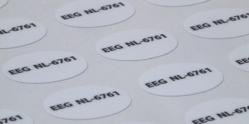 Ovale stickers - vrij formaat