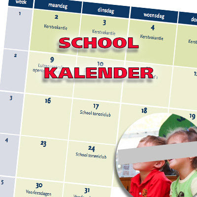 Skriv ut och designa skolkalender