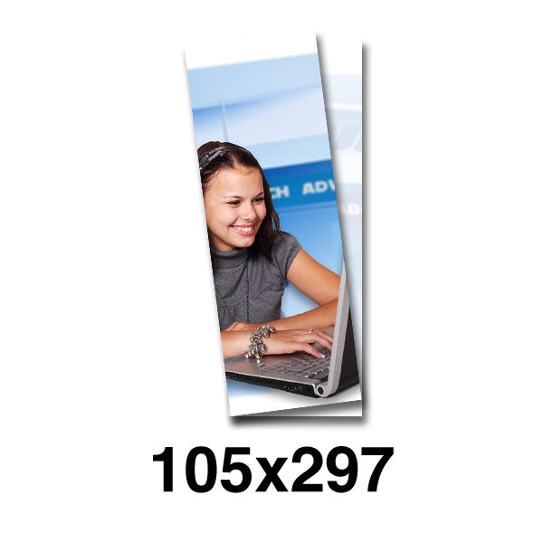 Folder 105x297mm - 4 Seiten - 1x gefalzt